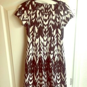 Inc black/white dress